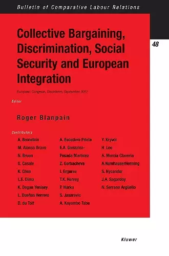 Collective Bargaining, Discrimination, Social Security and European Integration cover