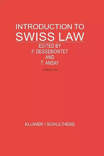 Introduction to Swiss Law cover