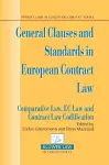 General Clauses and Standards in European Contract Law cover