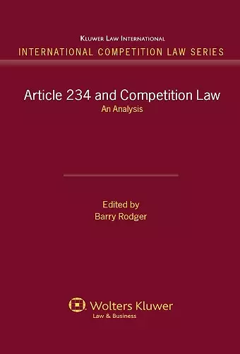 Article 234 and Competition Law cover