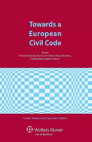 Towards a European Civil Code cover