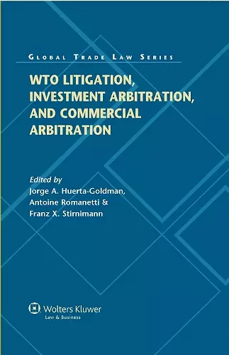 WTO Litigation, Investment Arbitration, and Commercial Arbitration cover