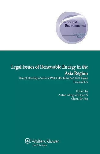 Legal Issues of Renewable Energy in the Asia Region cover