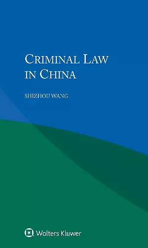 Criminal Law in China cover