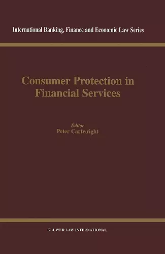Consumer Protection in Financial Services cover