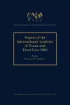 Papers of the International Academy of Estate and Trust Law - 2001 cover