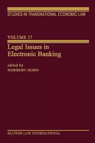 Legal Issues in Electronic Banking cover