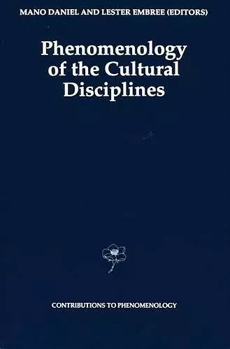Phenomenology of the Cultural Disciplines cover