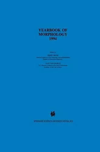 Yearbook of Morphology 1994 cover