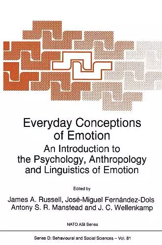 Everyday Conceptions of Emotion cover