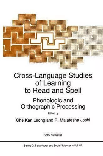 Cross-Language Studies of Learning to Read and Spell: cover