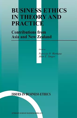 Business Ethics in Theory and Practice cover