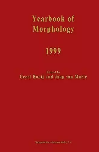 Yearbook of Morphology 1999 cover