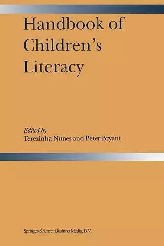 Handbook of Children’s Literacy cover