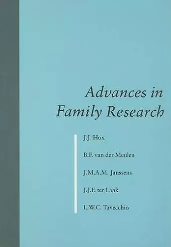 Advances in Family Research cover