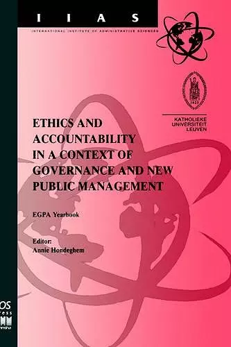 Ethics and Accountability in a Context of Governance and New Public Management cover