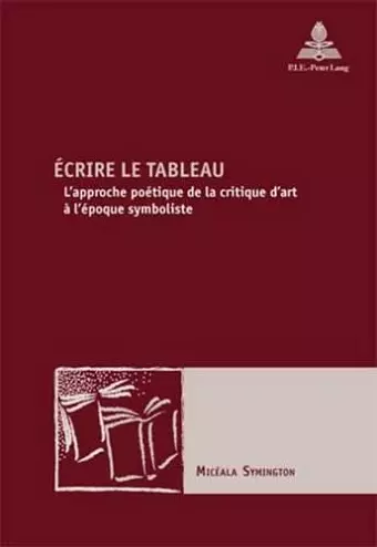 Écrire Le Tableau cover