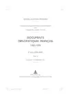 Documents Diplomatiques Français cover