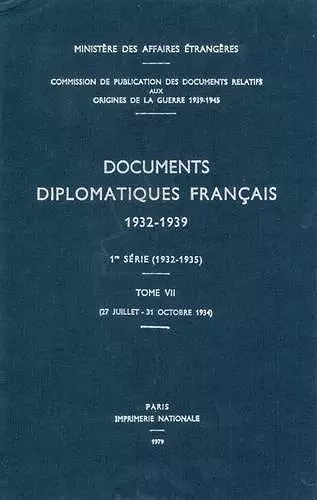 Documents Diplomatiques Français cover