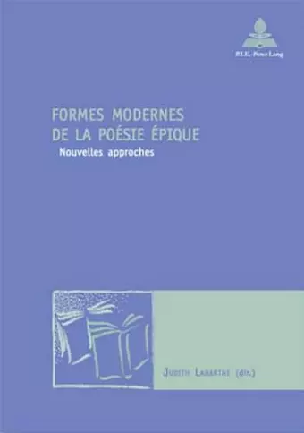 Formes Modernes de la Poésie Épique cover