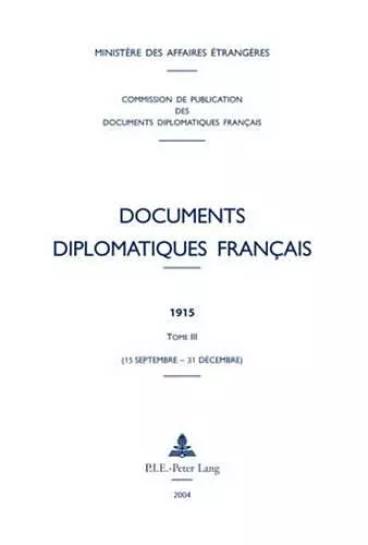 Documents Diplomatiques Français cover