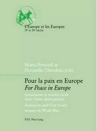 Pour La Paix En Europe For Peace in Europe cover