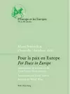 Pour La Paix En Europe For Peace in Europe cover