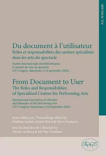 Du Document a l'Utilisateur from Document to User cover