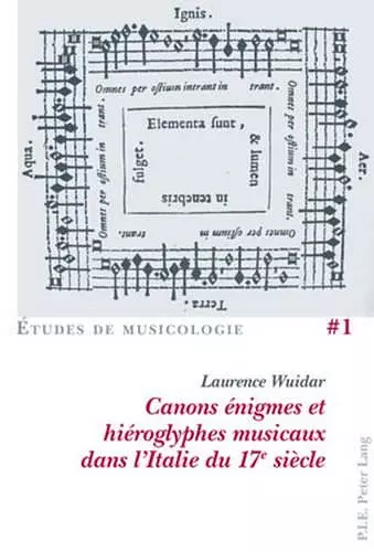 Canons Énigmes Et Hiéroglyphes Musicaux Dans l'Italie Du 17e Siècle cover