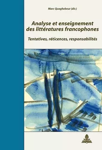 Analyse et enseignement des littératures francophones cover