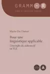 Pour Une Linguistique Applicable cover