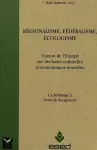 Regionalisme Federalisme Ecolo cover