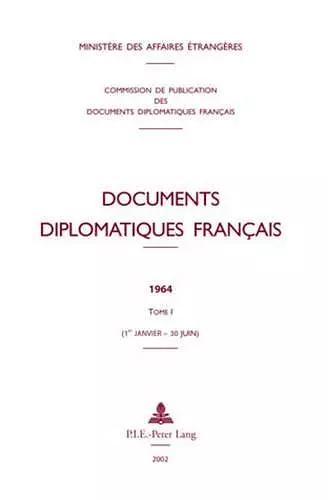 Documents Diplomatiques Français cover