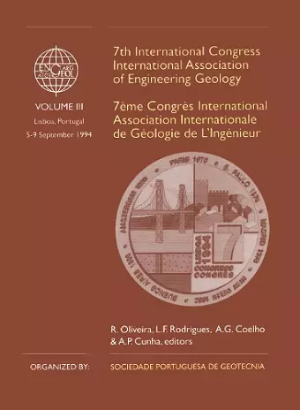 7th International Congress International Association of Engineering Geology, volume 3 cover