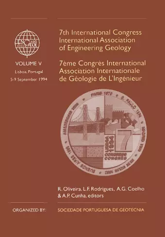 7th International Congress International Association of Engineering Geology, volume 5 cover