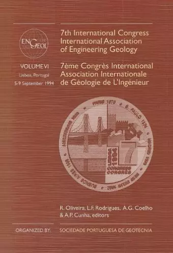 7th International Congress International Association of Engineering Geology, volume 6 cover