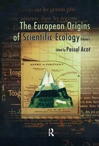 The European Origins of Scientific Ecology cover