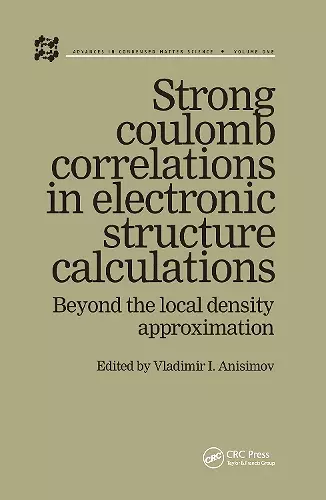 Strong Coulomb Correlations in Electronic Structure Calculations cover