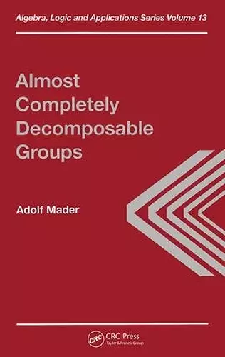 Almost Completely Decomposable Groups cover