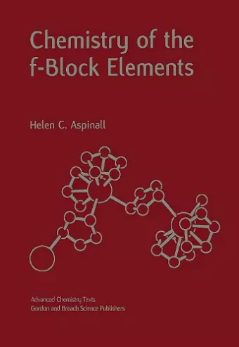 Chemistry of the f-Block Elements cover