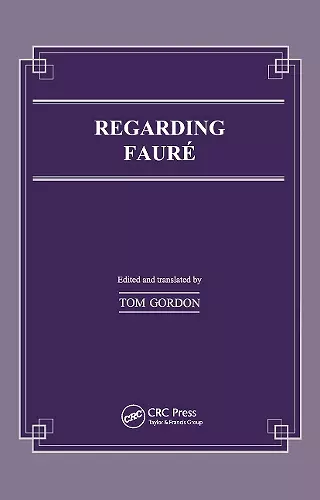 Regarding Faure cover