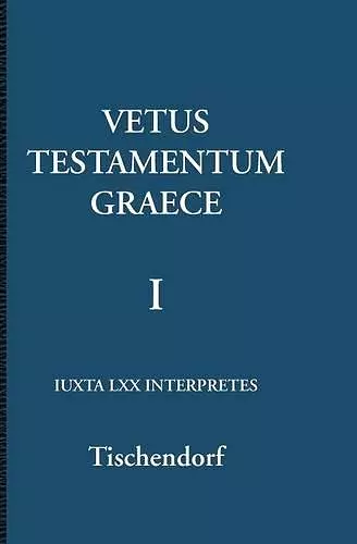 Vetus Testamentum Graece 1/3 cover