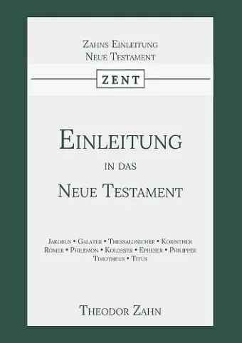 Einleitung in das Neue Testament cover