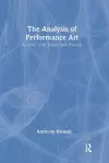 The Analysis of Performance Art cover