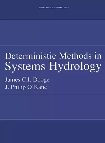 Deterministic Methods in Systems Hydrology cover