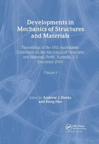 Developments in Mechanics of Structures & Materials cover