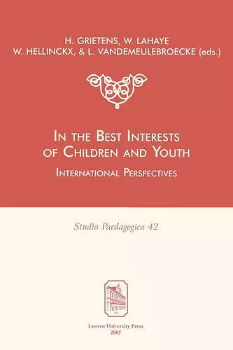 In the best interests of children and youth cover