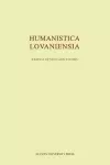 Humanistica Lovaniensia cover