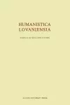 Humanistica Lovaniensia cover