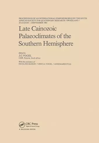 Late Cainozoic Palaeoclimates of the Southern Hemisphere cover